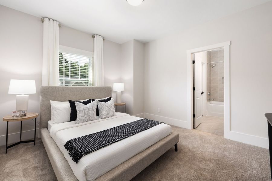 Representative furnished interior of a home built from the Kemp by True Homes in Stonebridge Fairways, Monroe (Image 18). Representative furnished interior of a home built from the Kemp by True Homes in Stonebridge Fairways, Monroe (Image 18).