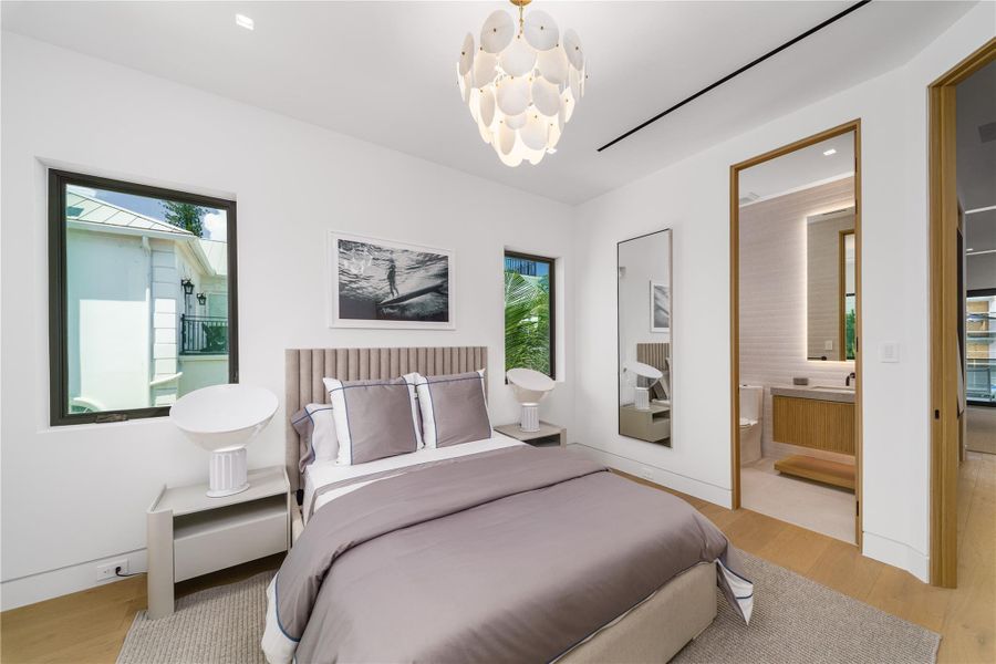 Furnished interior view inside a new home in , Ocean Ridge (Image 75).