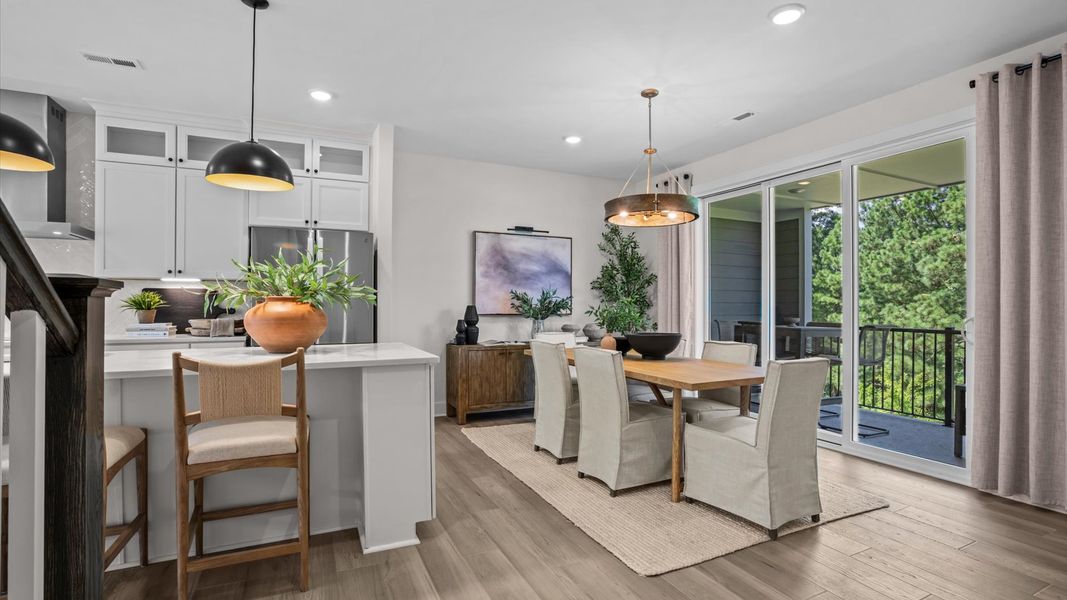 Representative furnished interior of a home built from the Harlow by DRB Homes in Bayberry, Raleigh (Image 30).
