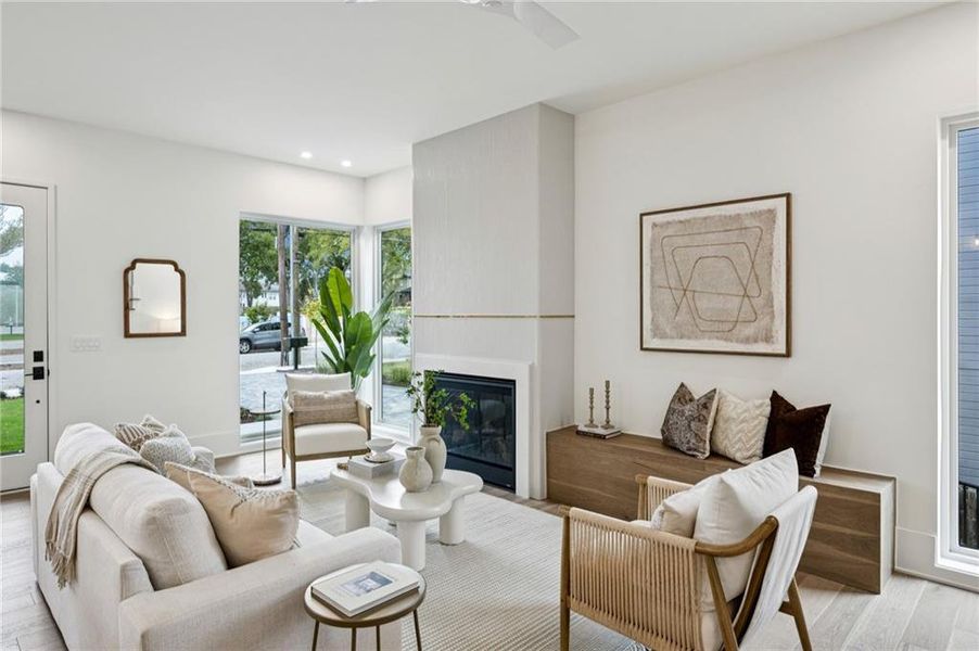 Furnished interior view inside a new home in , Atlanta (Image 6).