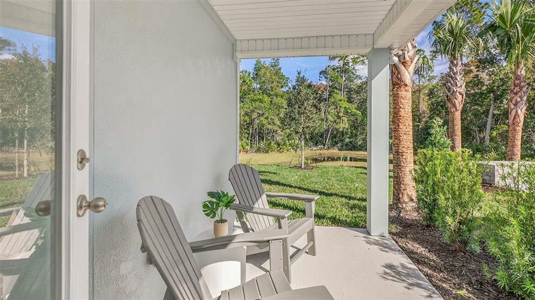Exterior details and patio area of a home in Grand Reserve, Bunnell (Image 2). Exterior details and patio area of a home in Grand Reserve, Bunnell (Image 2).