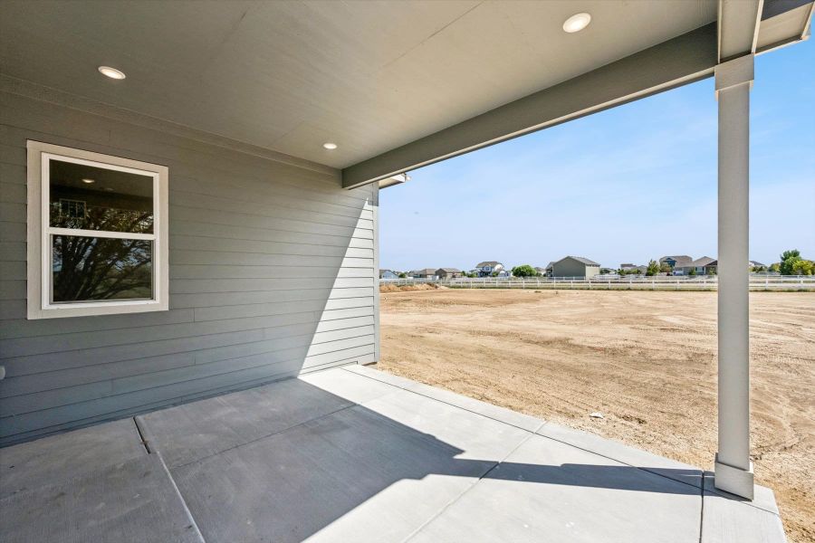 Exterior details and patio area of a home in Baseline Lakes – Brighton, Brighton (Image 4).