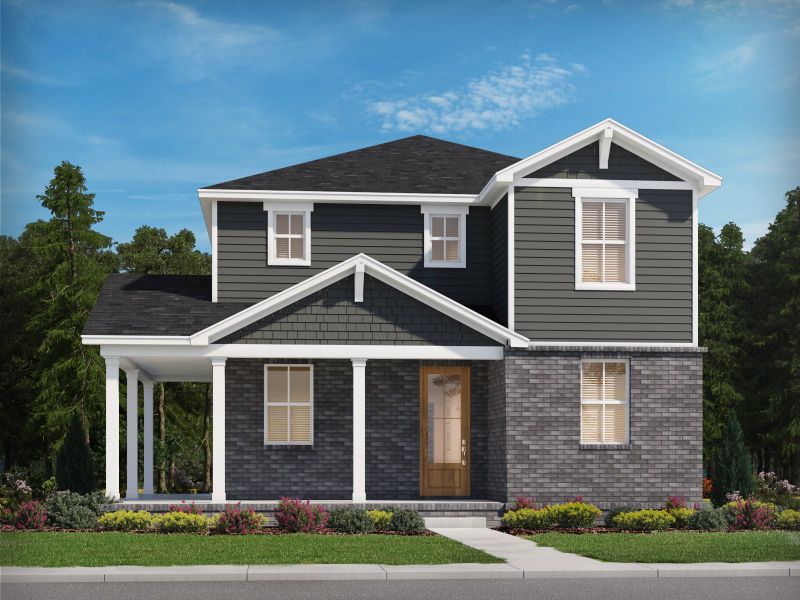 Representative exterior photo of a completed home built from the Fraser by Meritage Homes in Poplar Farms, Franklin, TN (Image 11).