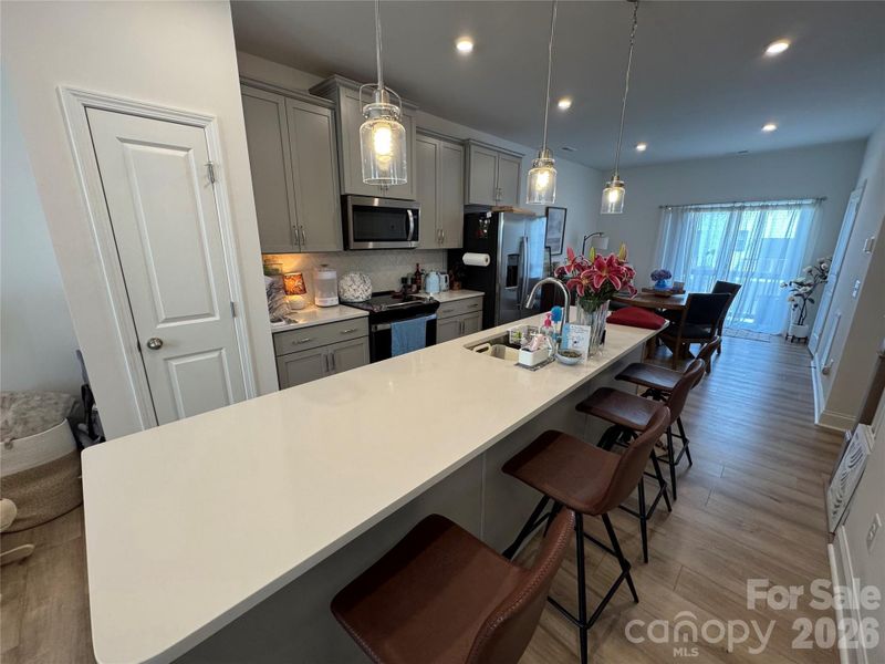 Furnished interior view inside a new home in Alexander Providence Townhomes, Charlotte (Image 5). Furnished interior view inside a new home in Alexander Providence Townhomes, Charlotte (Image 5).