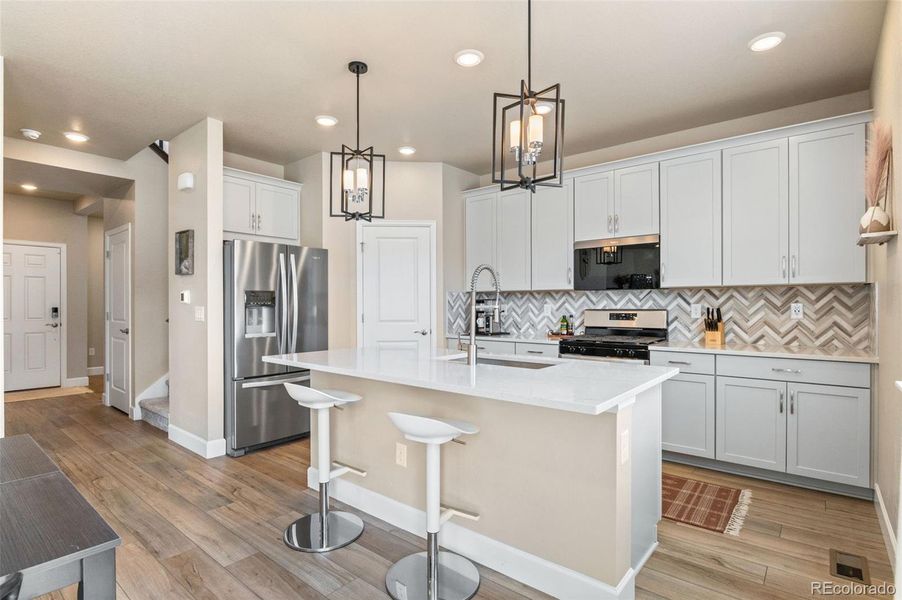 Open concept kitchen