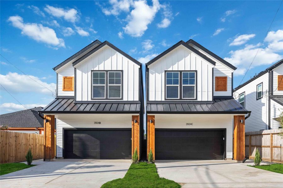 Front exterior of a new home in , Houston, TX, highlighting curb appeal (Image 17).