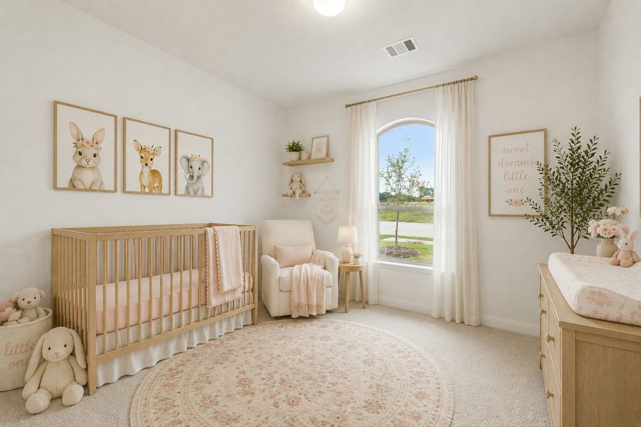 Furnished interior view inside a new home in Park Trails, Forney (Image 9).