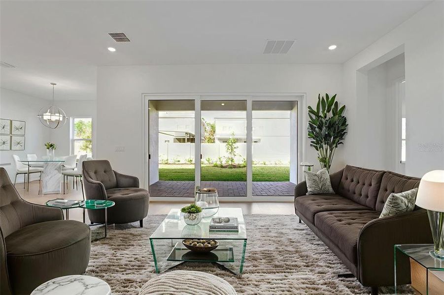 Furnished interior view inside a new home in Palms at Windermere, Windermere (Image 8).