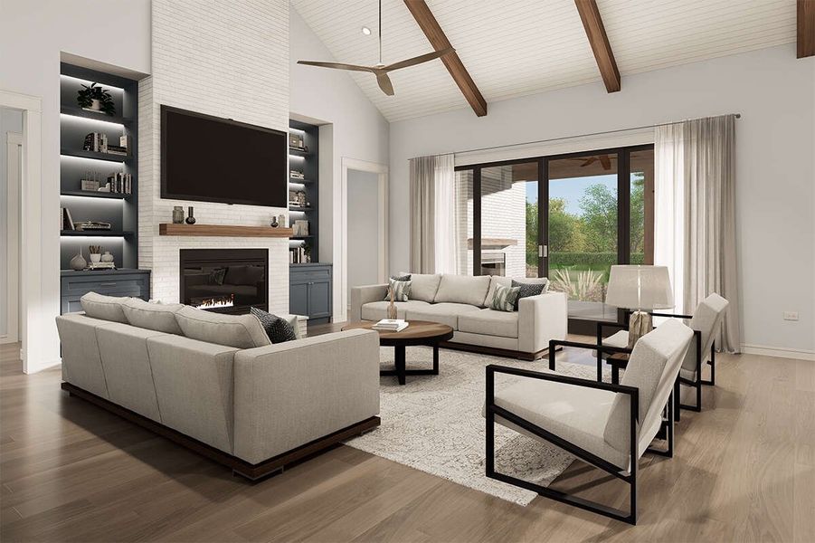 Representative furnished interior of a home built from the Montgomery by Zeal Home Builders in Sunrise Point, Weatherford (Image 5). Representative furnished interior of a home built from the Montgomery by Zeal Home Builders in Sunrise Point, Weatherford (Image 5).