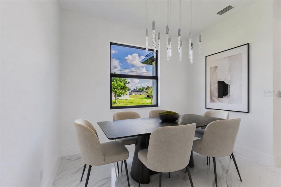 Furnished interior view inside a new home in , Cape Coral (Image 17). Furnished interior view inside a new home in , Cape Coral (Image 17).
