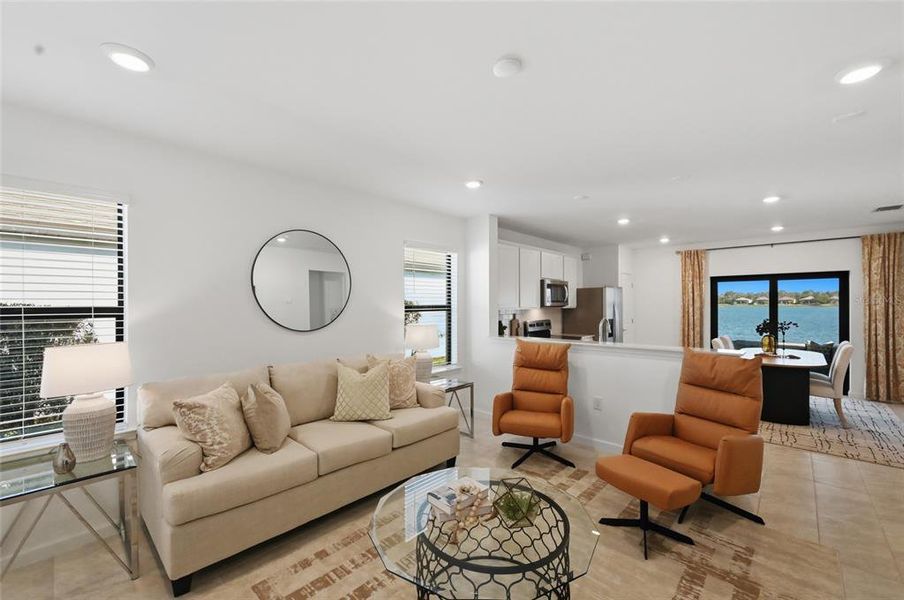 Furnished interior view inside a new home in , Sarasota (Image 5). Furnished interior view inside a new home in , Sarasota (Image 5).