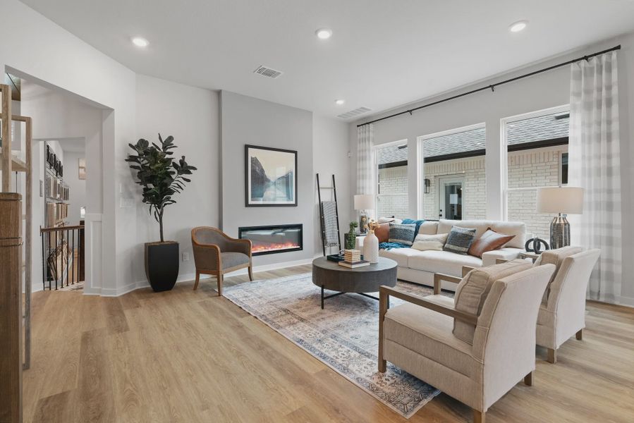 Representative furnished interior of a home built from the Wilson by Chesmar Homes in Briarwood, Elgin (Image 2). Representative furnished interior of a home built from the Wilson by Chesmar Homes in Briarwood, Elgin (Image 2).