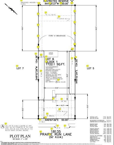 18135 Prairie Run Lane Preliminary Plot