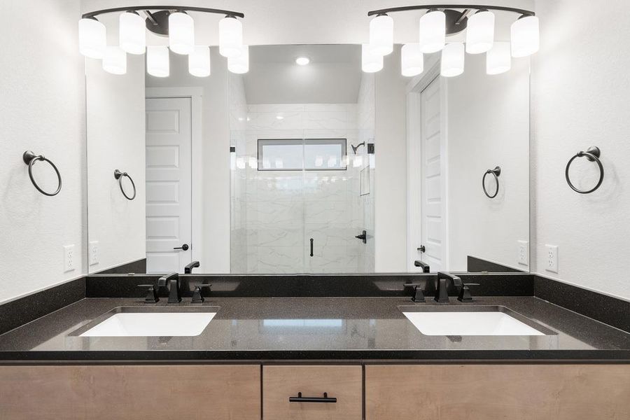 Furnished interior view inside a new home in Park Collection at Lariat, Liberty Hill (Image 4). Furnished interior view inside a new home in Park Collection at Lariat, Liberty Hill (Image 4).