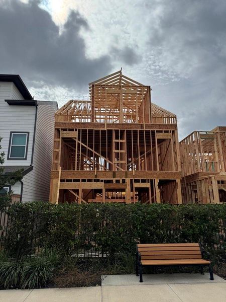 In-progress construction of a new home in Retreat at Oak Park, Houston, TX (Image 7).