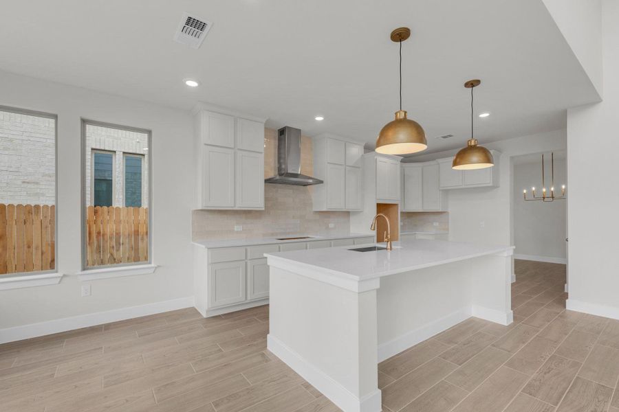 Furnished interior view inside a new home in Santa Rita Ranch, Liberty Hill (Image 8).