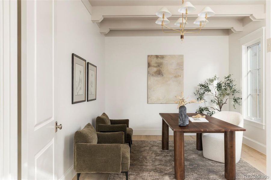 Furnished interior view inside a new home in , Denver (Image 42). Furnished interior view inside a new home in , Denver (Image 42).