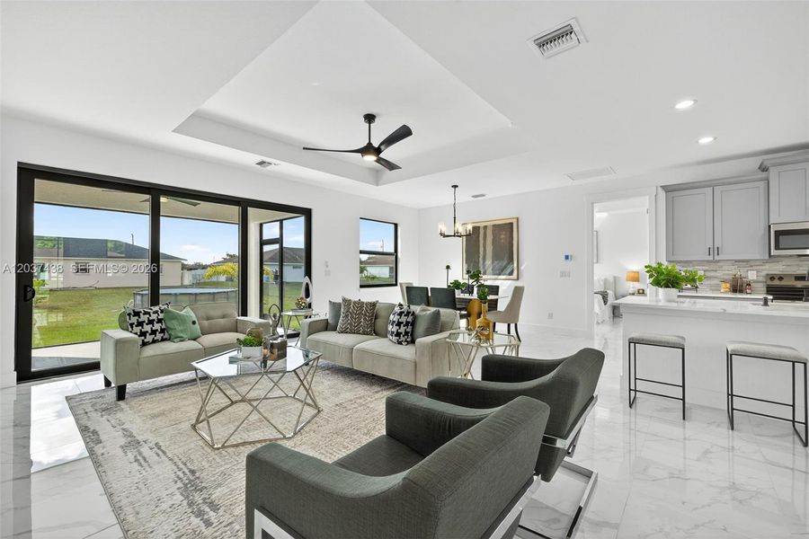 Furnished interior view inside a new home in , Lehigh Acres (Image 3).