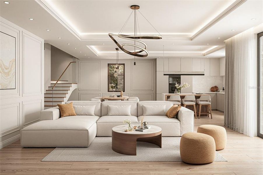 Furnished interior view inside a new home in , St. Petersburg (Image 15).