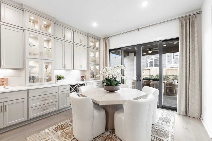 Representative Breakfast Nook - some options shown Representative Breakfast Nook - some options shown