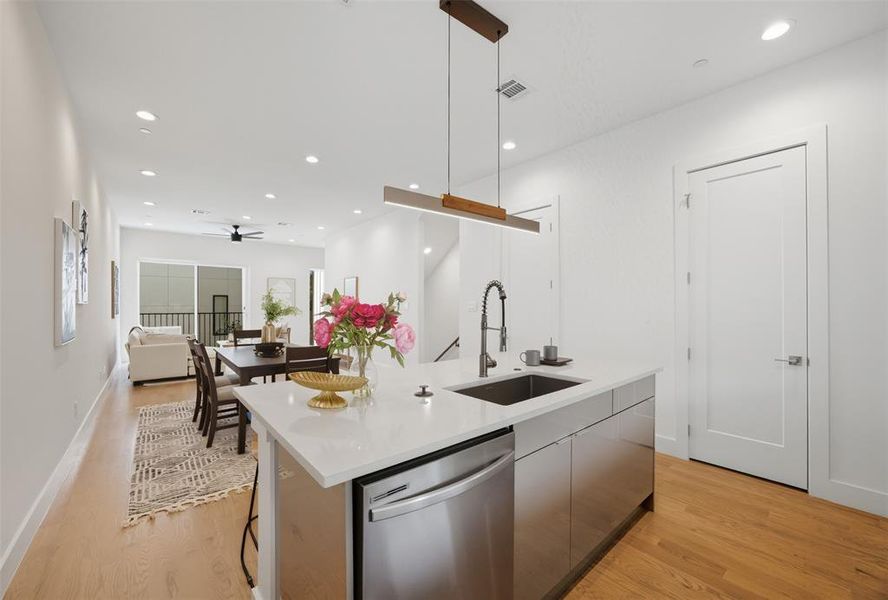 Furnished interior view inside a new home in , Dallas (Image 25).