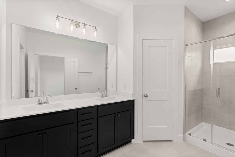 Furnished interior view inside a new home in Meridiana, Manvel (Image 4). Furnished interior view inside a new home in Meridiana, Manvel (Image 4).