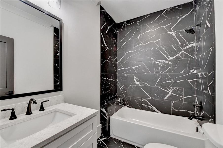 Furnished interior view inside a new home in , Buford (Image 15).