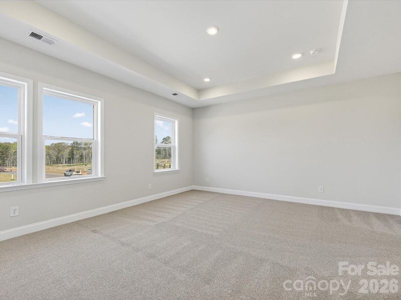 Oversized windows in Owner's retreat