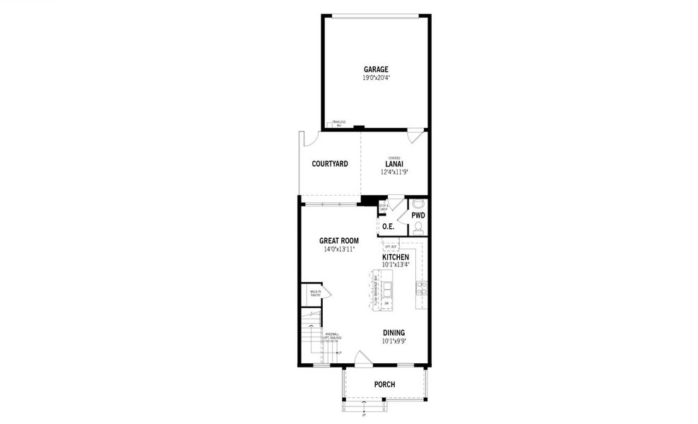 2D floor plan layout of this home in Celebration, Celebration, FL (Image 4).