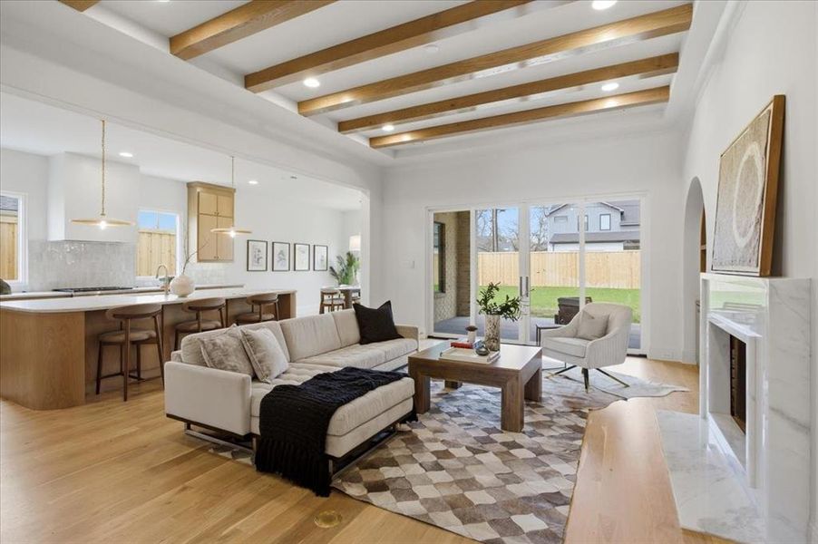 Furnished interior view inside a new home in , Dallas (Image 26).