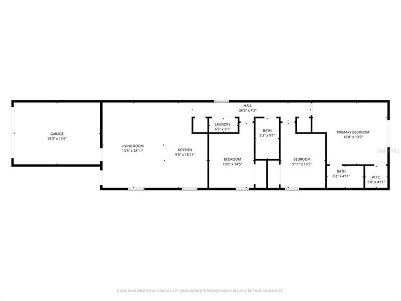 2D floor plan layout of this home in , Eustis, FL (Image 3).