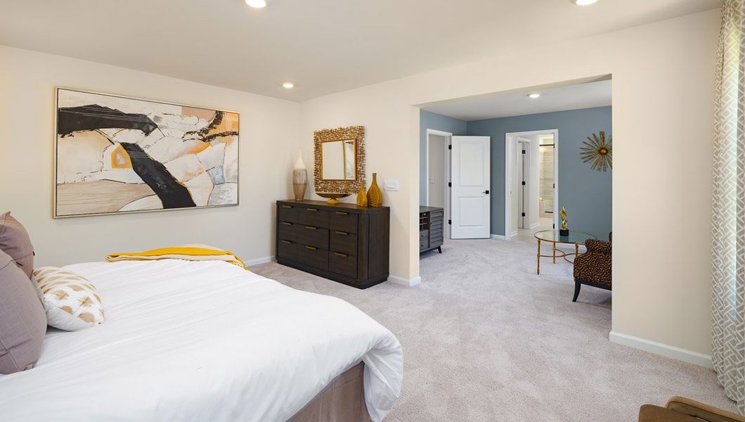 Furnished interior view inside a new home in Sylvan Creek, Denver (Image 24).