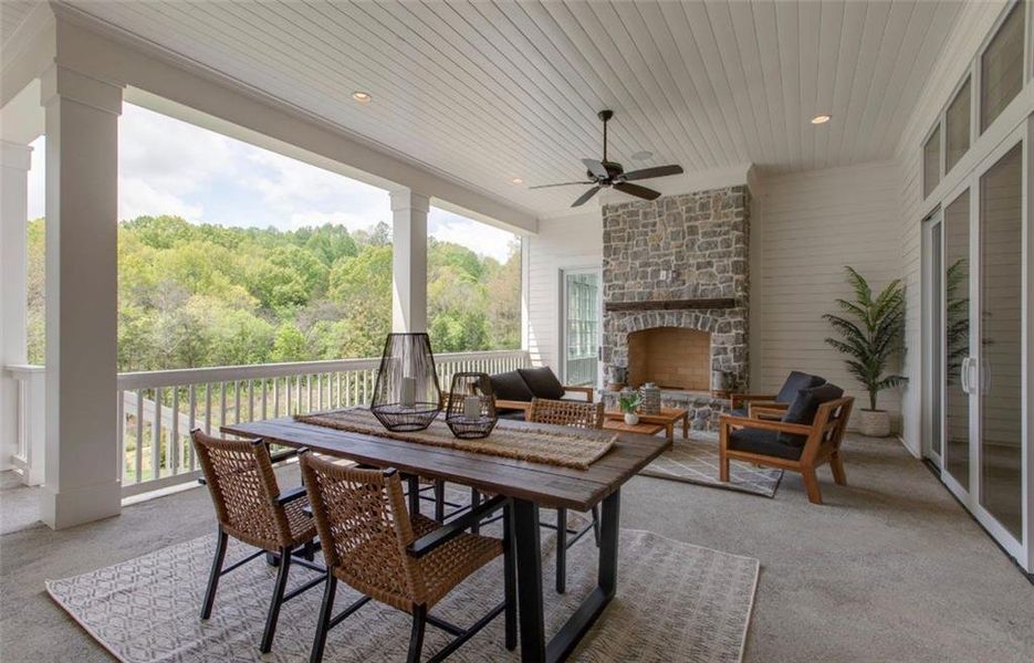 Exterior details and patio area of a home in , Canton (Image 3).