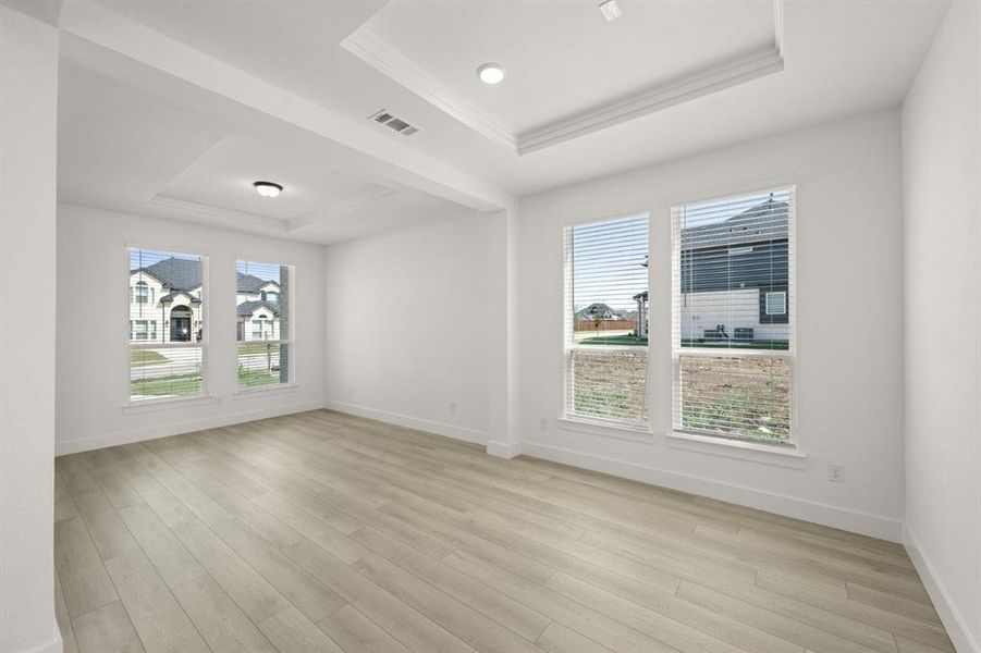 Spacious, unfurnished interior of a new home in Birdsong, Mansfield (Image 23). Spacious, unfurnished interior of a new home in Birdsong, Mansfield (Image 23).