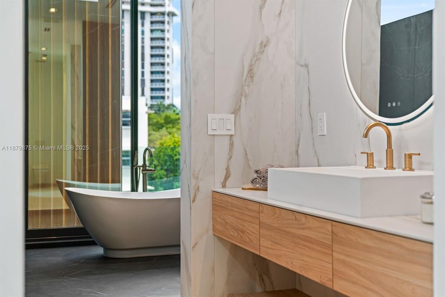 Furnished interior view inside a new home in , Miami Shores (Image 41).