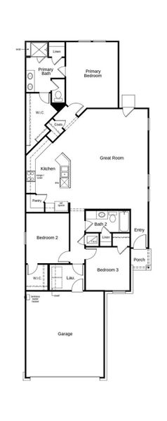 This floor plan features 3 bedrooms, 2 full baths and over 1,500 square feet of living space. This floor plan features 3 bedrooms, 2 full baths and over 1,500 square feet of living space.