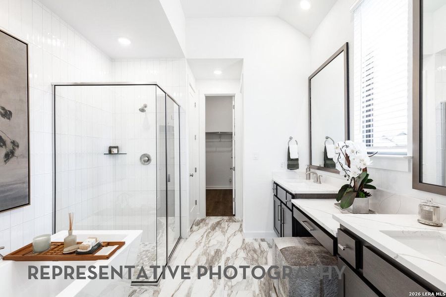 Furnished interior view inside a new home in The Ranches at Creekside, Boerne (Image 15).