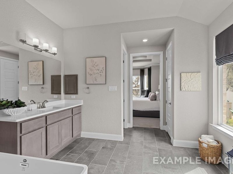 Furnished interior view inside a new home in The Reserve at Potranco Oaks, Castroville (Image 37).