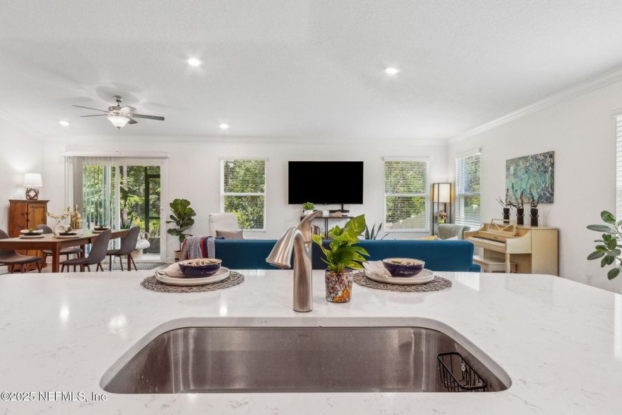 Furnished interior view inside a new home in Dorado at Entrada, St. Augustine (Image 43).