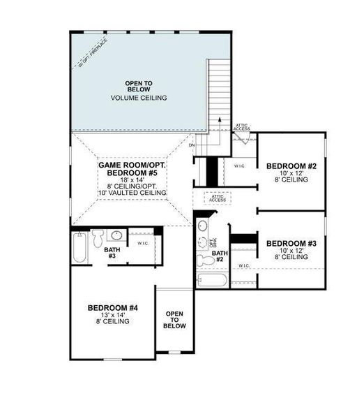 2D floor plan layout of this home in Aster Park, McKinney, TX (Image 5). 2D floor plan layout of this home in Aster Park, McKinney, TX (Image 5).