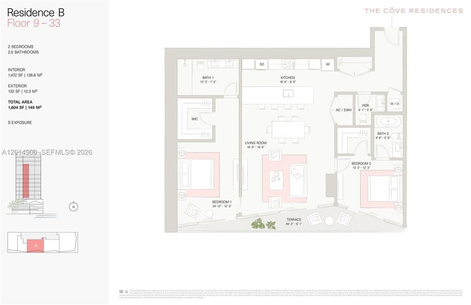 2D floor plan layout of this home in , Miami, FL (Image 5). 2D floor plan layout of this home in , Miami, FL (Image 5).