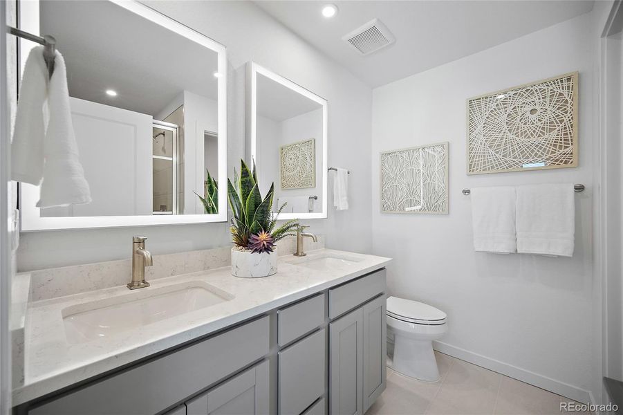 Furnished interior view inside a new home in The Commons at Victory Ridge, Colorado Springs (Image 23).