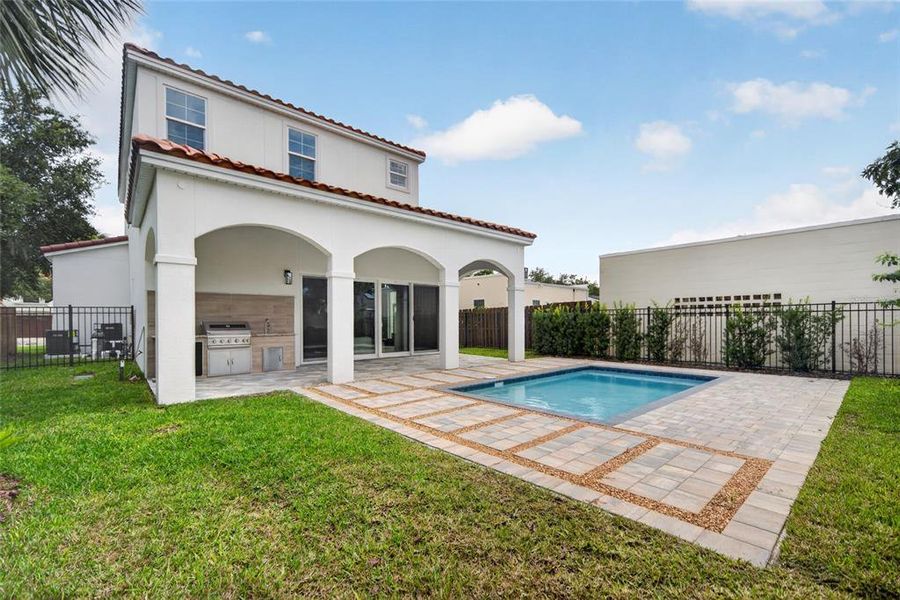 Exterior details and patio area of a home in , Winter Park (Image 26). Exterior details and patio area of a home in , Winter Park (Image 26).