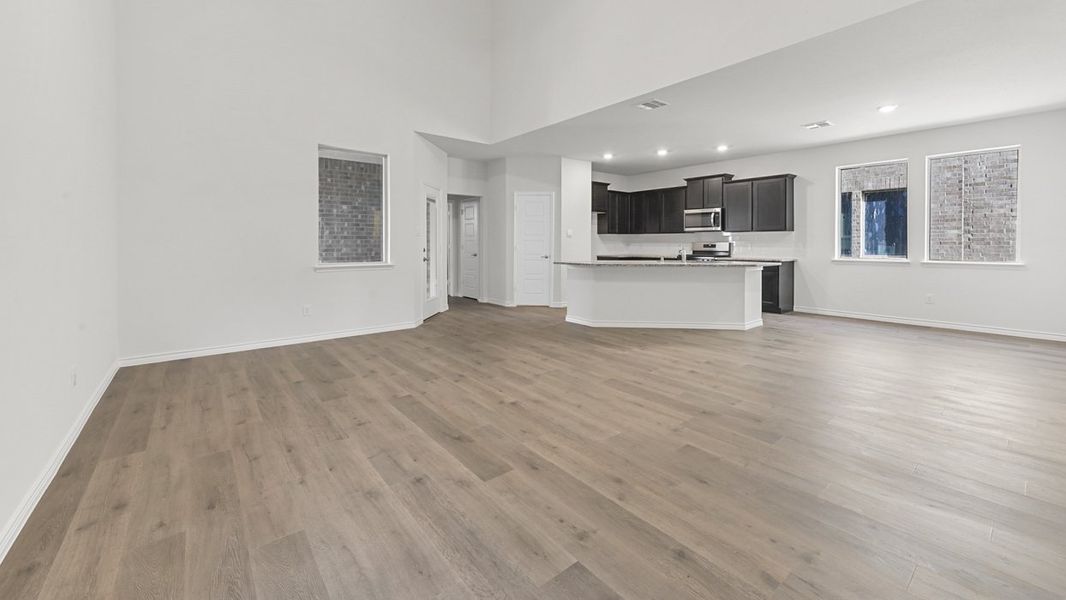Representative unfurnished interior of a home built from the Chester by D.R. Horton in Bel Air Village, Sherman (Image 9).