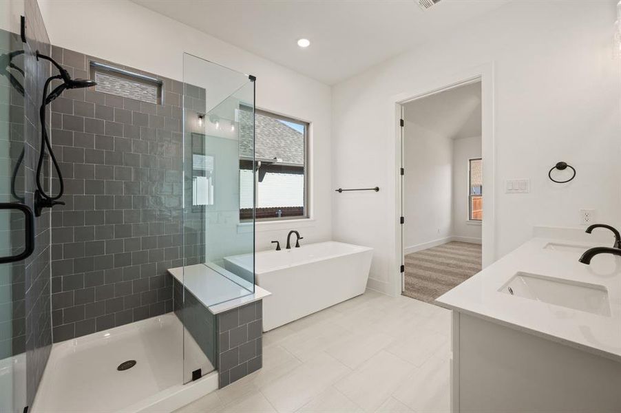 Furnished interior view inside a new home in Parks of Aledo, Aledo (Image 6).