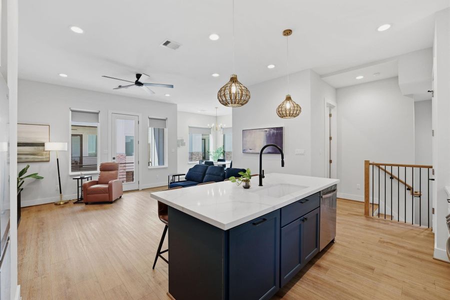 Furnished interior view inside a new home in , Houston (Image 33).