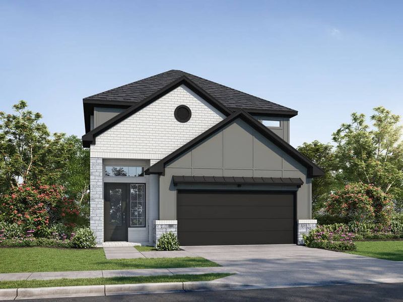 Front exterior of a home in the Grange 40' Homesites community, located in Katy, TX (Image 9).
