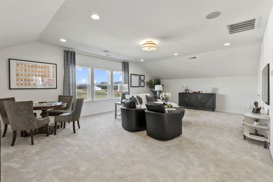 Furnished interior view inside a new home in River Falls, Fort Mill (Image 15). Furnished interior view inside a new home in River Falls, Fort Mill (Image 15).