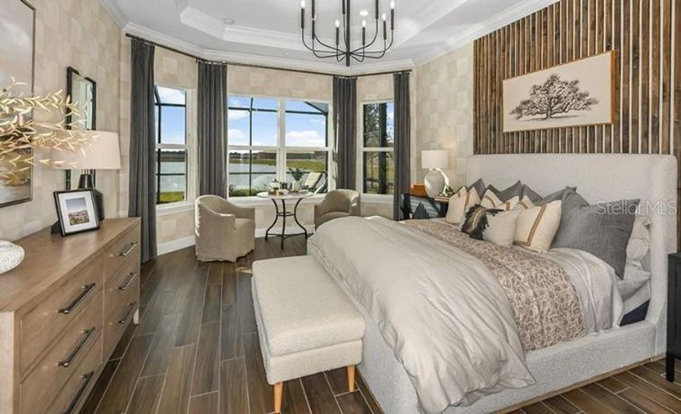 Furnished interior view inside a new home in Center Lake Ranch Community Group Page, St. Cloud (Image 13).