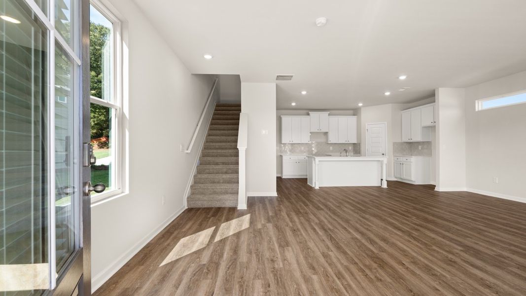 Representative unfurnished interior of a home built from the Avril by D.R. Horton in Brookland Commons, Monroe (Image 12).